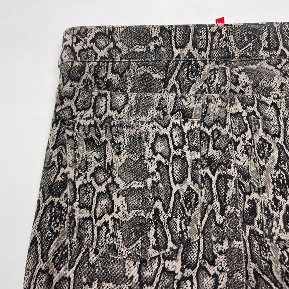 Spanx Jean-ish Snakeskin Ankle Jean Leggings Stretch Skinny Pant Pockets Women M - Picture 8 of 12